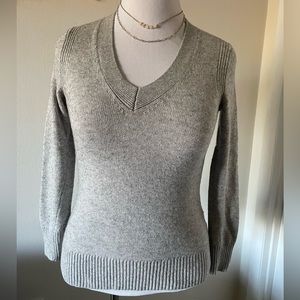 Banana Republic Size S Sweater Italian Yarn Chunky Knit Wool Alpaca Grey Mock